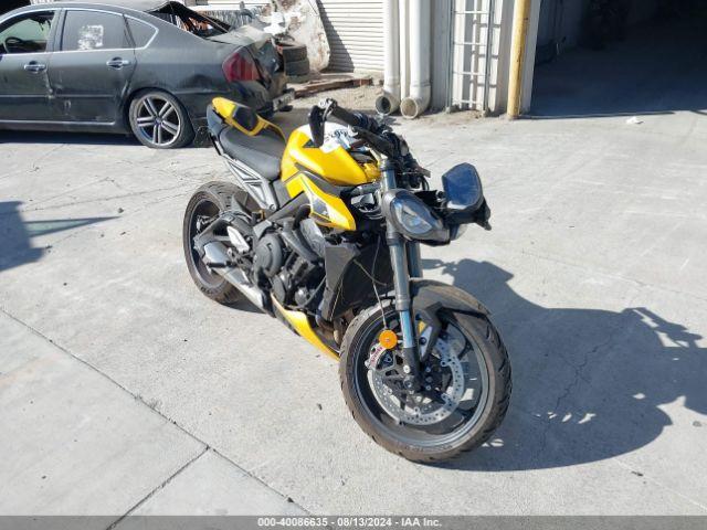  Salvage Triumph Motorcycle Street Triple