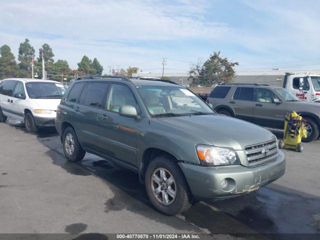  Salvage Toyota Highlander