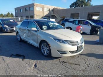  Salvage Lincoln MKZ Hybrid