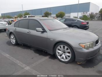  Salvage BMW 7 Series