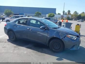  Salvage Toyota Corolla