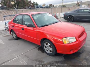  Salvage Hyundai ACCENT