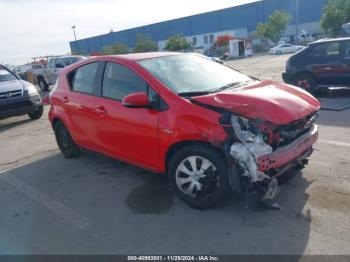  Salvage Toyota Prius c