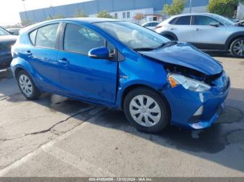  Salvage Toyota Prius c