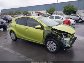  Salvage Toyota Prius c