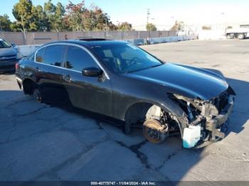  Salvage INFINITI G37x