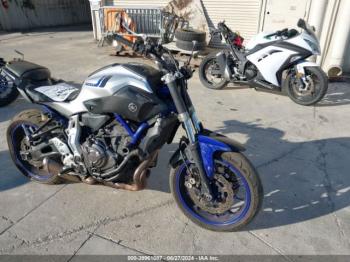  Salvage Yamaha Fz07