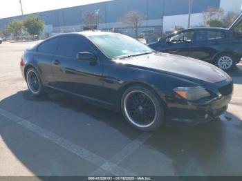  Salvage BMW 6 Series