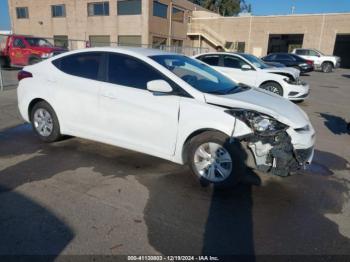  Salvage Hyundai ELANTRA