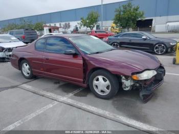  Salvage Chevrolet Monte Carlo