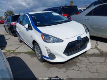  Salvage Toyota Prius c