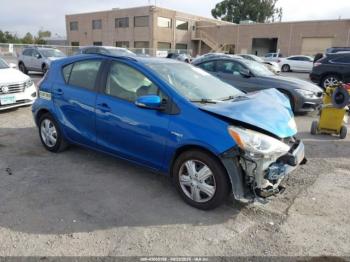  Salvage Toyota Prius c