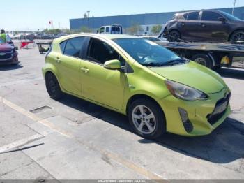  Salvage Toyota Prius c