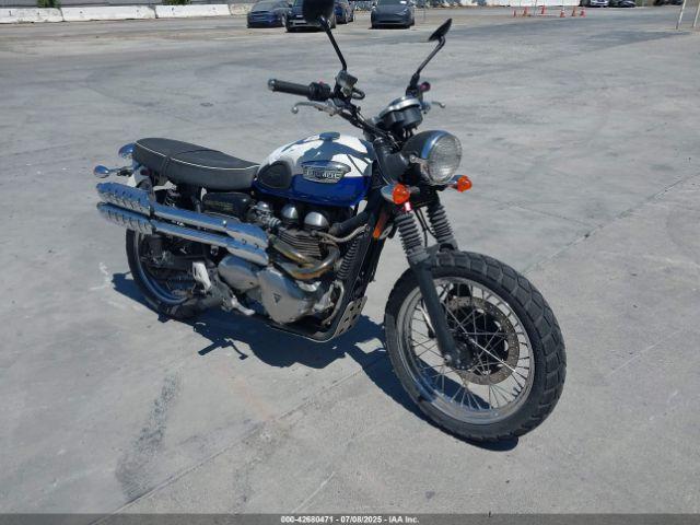  Salvage Triumph Motorcycle Scrambler
