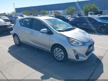  Salvage Toyota Prius c