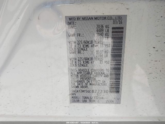 Nissan Rogue Sl Image 14