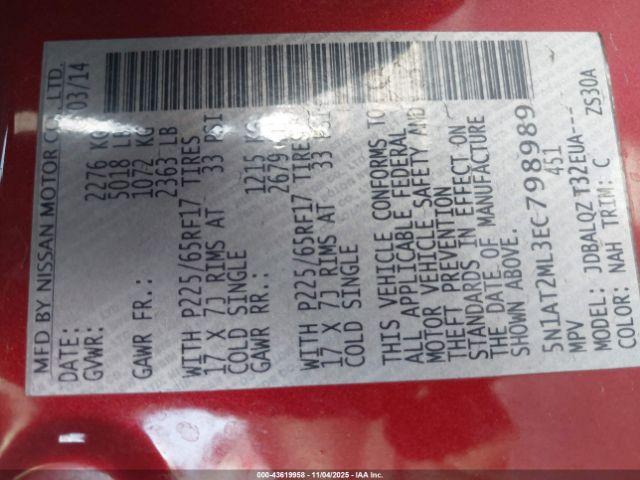 Nissan Rogue Sv Image 12