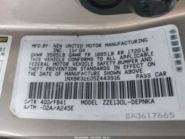 Toyota Corolla Le Image 6