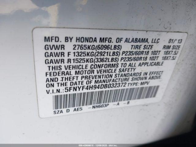 Honda Pilot Touring Image 12