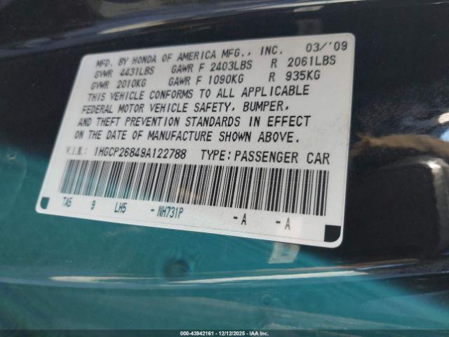 Honda Accord 2.4 Ex-l Image 9