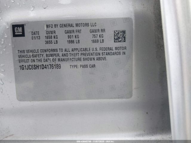 Chevrolet Sonic Lt Auto Image 8