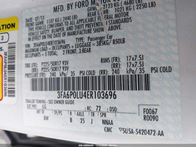 Ford Fusion Se Image 9