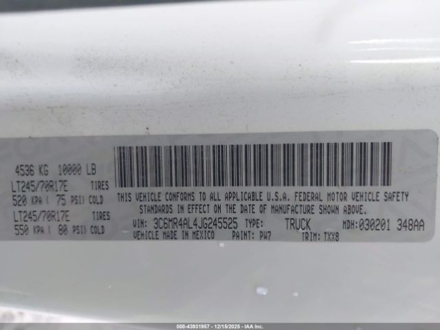 Ram 2500 Tradesman  4x2 8' Box Image 13