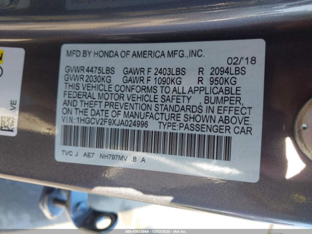 Honda Accord Touring 2.0t Image 14