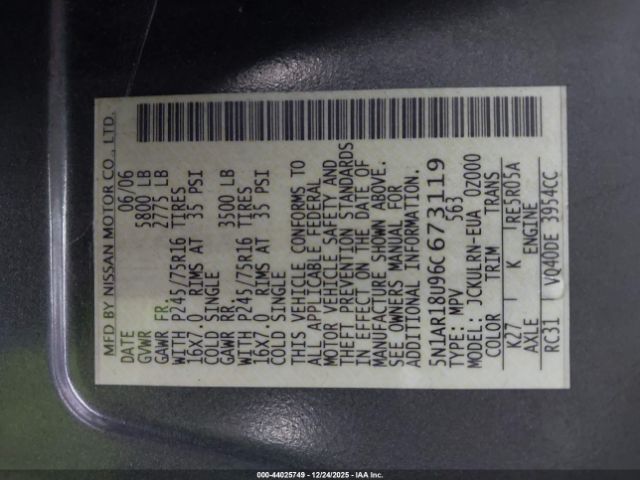 Nissan Pathfinder S Image 10