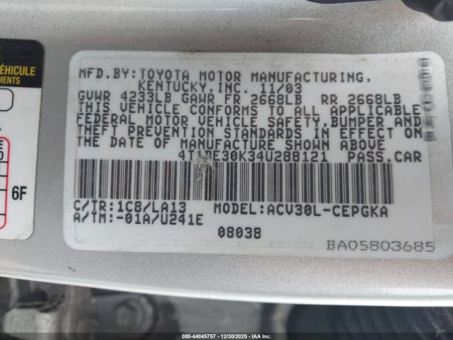 Toyota Camry Xle Image 6