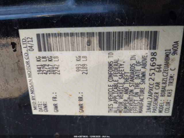 Nissan Altima 2.5 S Image 5