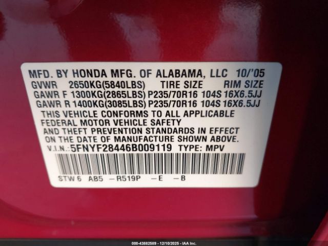 Honda Pilot Ex Image 10