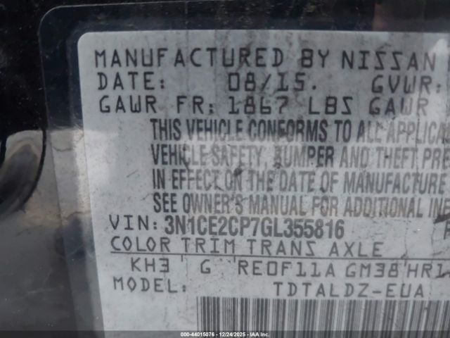 Nissan Versa Image 8