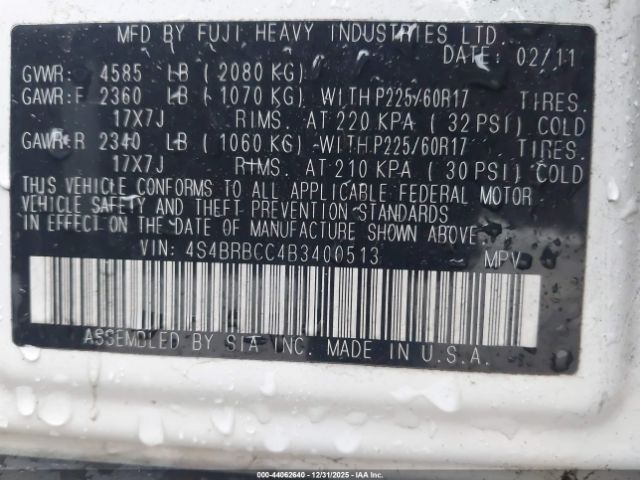 Subaru Outback 2.5i Premium Image 10