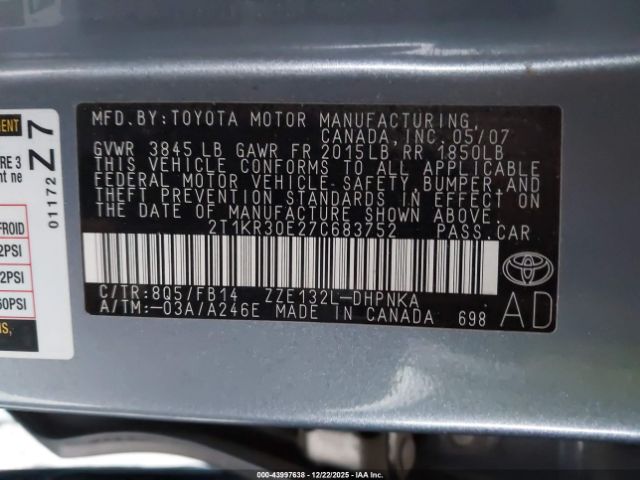 Toyota Matrix Xr Image 16