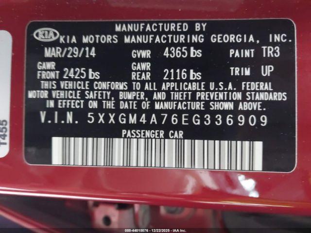 Kia Optima Lx Image 3