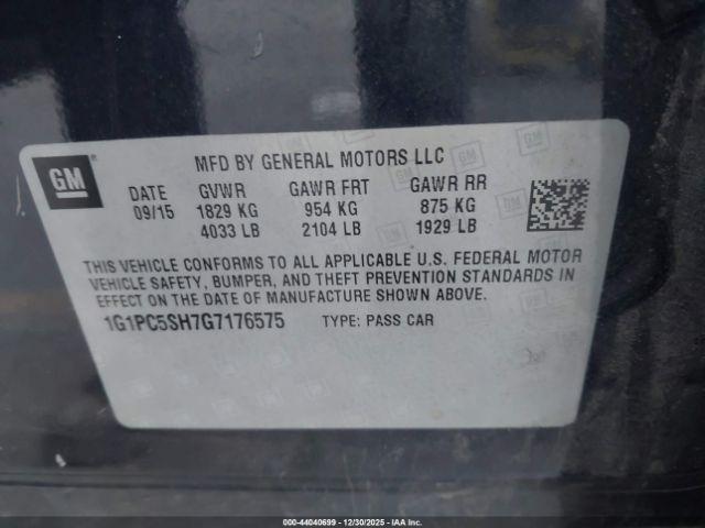 Chevrolet Cruze Ls Auto Image 3