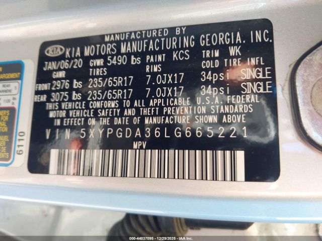 Kia Sorento 2.4l Lx Image 4