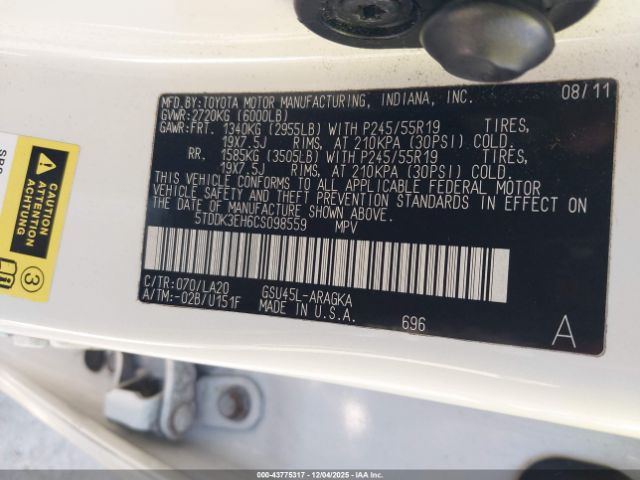 Toyota Highlander Limited V6 Image 15